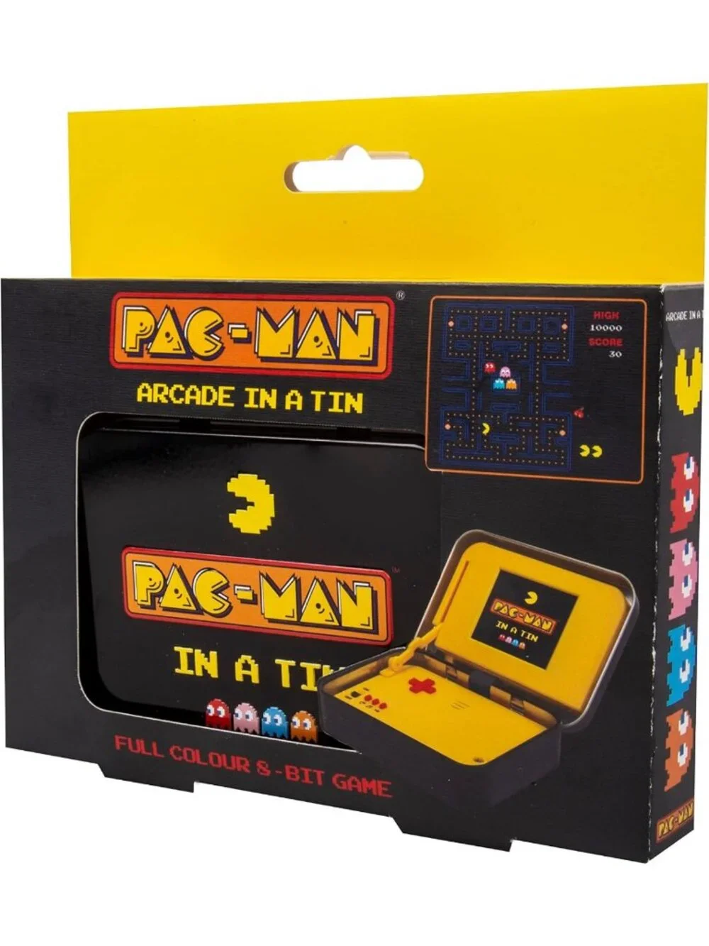 Classic Arcade Game in a Tin - 8-Bit Pac-Man with 4” Screen & Original Sounds